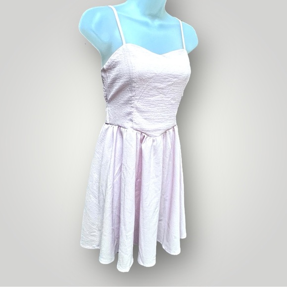 Shein Elegant Pink Sleeveless Dress - Picture 9 of 10